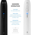 ANKOVO Dual Handle Ultra Whitening 40,000 VPM Wireless Charging Electric ToothBrushes - 3 Modes with Smart Timers - 10 Dupont Brush Heads & 2 Travel Cases Included